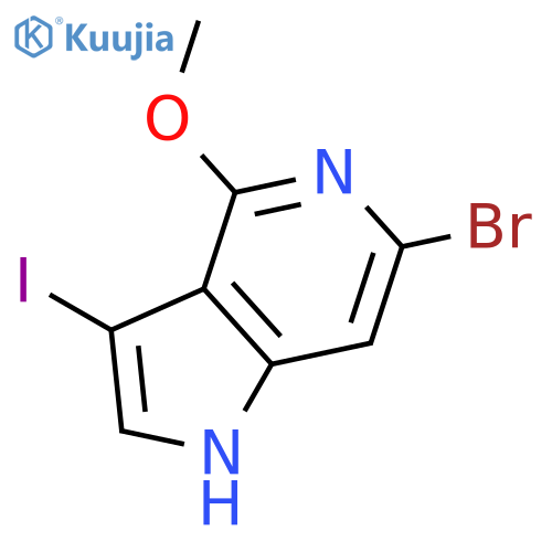 6-Bromo-3-iodo-4-methoxy-1H-pyrrolo[3,2-c]pyridine structure