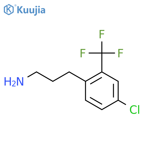 3-4-chloro-2-(trifluoromethyl)phenylpropan-1-amine structure