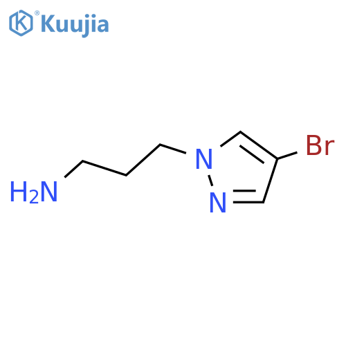 3-(4-Bromo-1H-pyrazol-1-yl)propan-1-amine structure