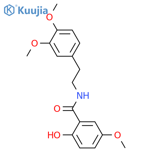3,4-Dimethoxyphenethylamine; N-(2-Hydroxy-5-methoxybenzoyl) structure