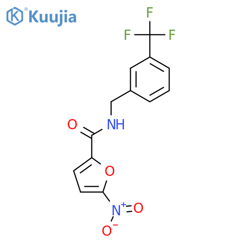 5-nitro-N-{3-(trifluoromethyl)phenylmethyl}furan-2-carboxamide structure
