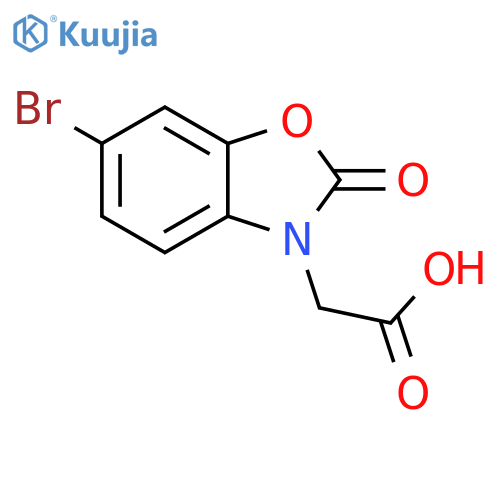 (6-Bromo-2-oxo-1,3-benzoxazol-3(2H)-yl)acetic Acid structure