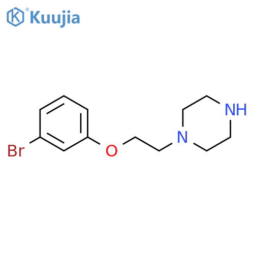 Piperazine, 1-[2-(3-bromophenoxy)ethyl]- structure