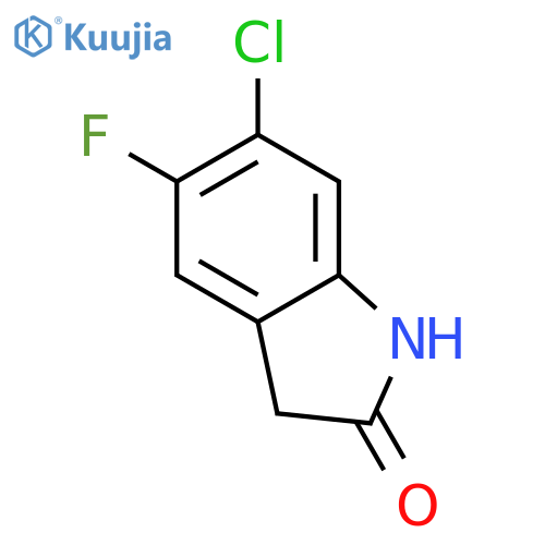 6-Chloro-5-fluoro-2-oxindole structure