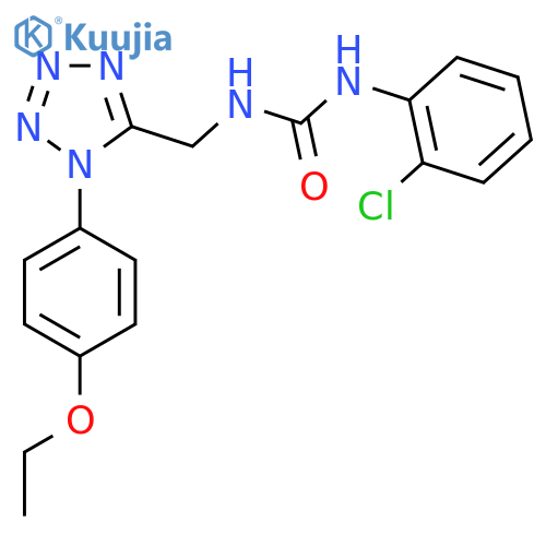1-(2-chlorophenyl)-3-{[1-(4-ethoxyphenyl)-1H-1,2,3,4-tetrazol-5-yl]methyl}urea structure