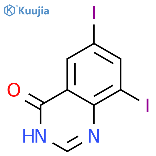 4(3H)-Quinazolinone,6,8-diiodo- structure