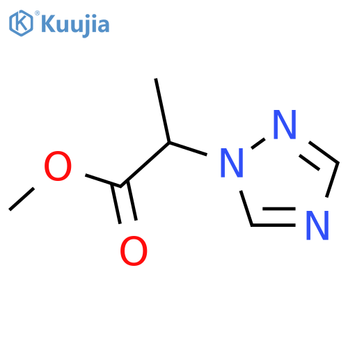 Methyl 2-(1H-1,2,4-triazol-1-yl)propanoate structure