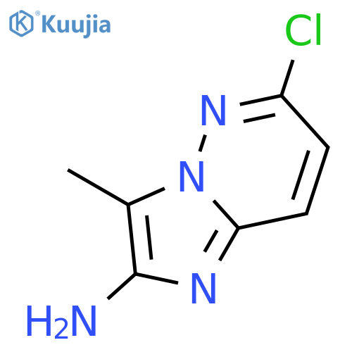 6-chloro-3-methyl-Imidazo[1,2-b]pyridazin-2-amine structure