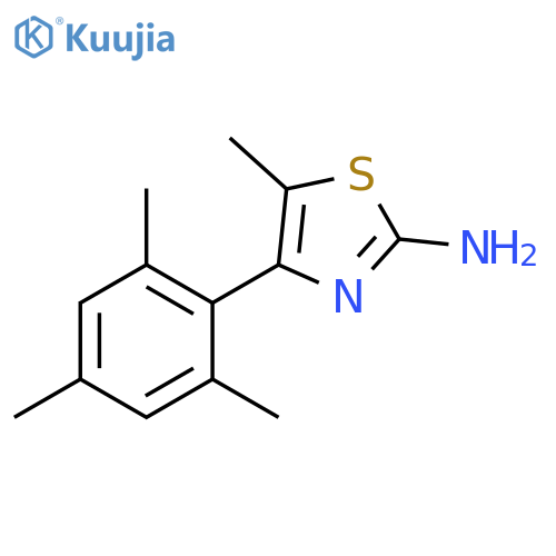 5-Methyl-4-(2,4,6-trimethyl-phenyl)-thiazol-2-ylamine structure