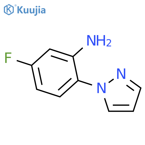5-FLUORO-2-(1H-PYRAZOL-1-YL)ANILINE structure