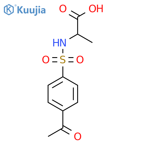 2-(4-Acetylbenzenesulfonamido)propanoic Acid structure