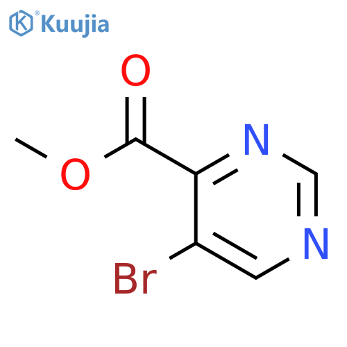 Methyl 5-bromo-4-pyrimidinecarboxylate structure