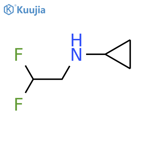 N-(2,2-difluoroethyl)cyclopropanamine structure