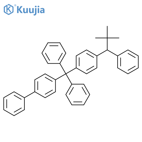 1,1'-Biphenyl, 4-[[4-(2,2-dimethyl-1-phenylpropyl)phenyl]diphenylmethyl]- structure