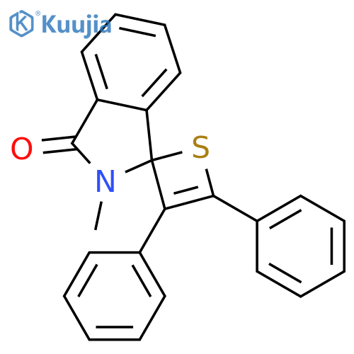 Spiro[1H-isoindole-1,2'-[2H]thiet]-3(2H)-one, 2-methyl-3',4'-diphenyl- structure