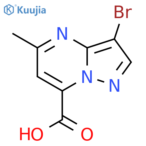 3-bromo-5-methylpyrazolo1,5-apyrimidine-7-carboxylic acid structure