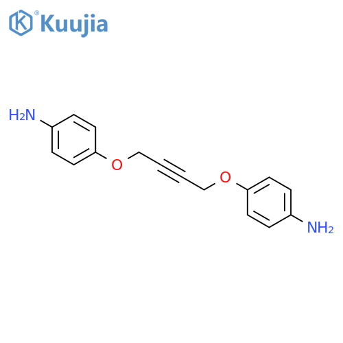 Benzenamine, 4,4'-[2-butyne-1,4-diylbis(oxy)]bis- structure