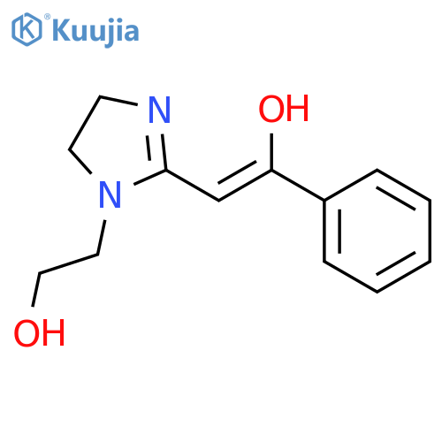 1H-Imidazole-1-ethanol, 4,5-dihydro-2-(2-hydroxy-2-phenylethenyl)- structure