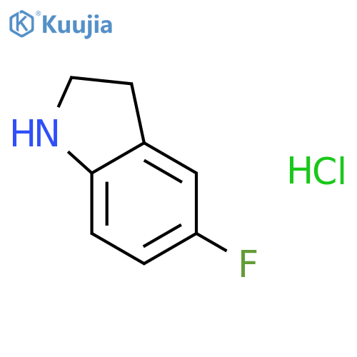 5-fluoro-2,3-dihydro-1H-indole;hydrochloride structure