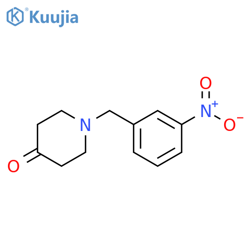4-Piperidinone, 1-[(3-nitrophenyl)methyl]- structure