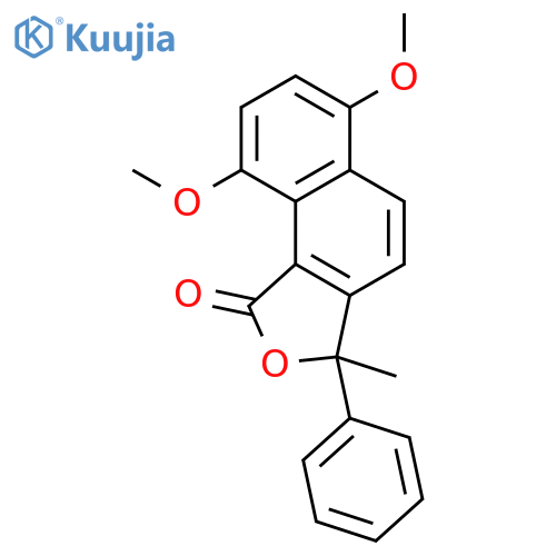 Naphtho[1,2-c]furan-1(3H)-one, 6,9-dimethoxy-3-methyl-3-phenyl- structure