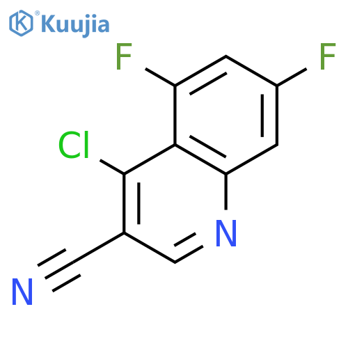 4-chloro-5,7-difluoro-quinoline-3-carbonitrile structure