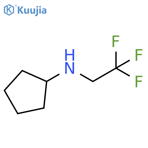 N-(2,2,2-trifluoroethyl)cyclopentanamine structure