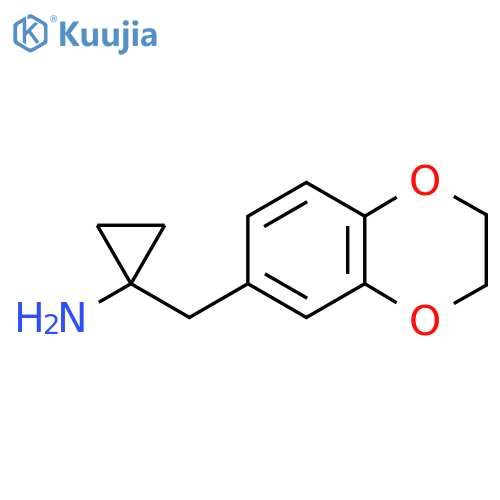 1-(2,3-dihydro-1,4-benzodioxin-6-yl)methylcyclopropan-1-amine structure