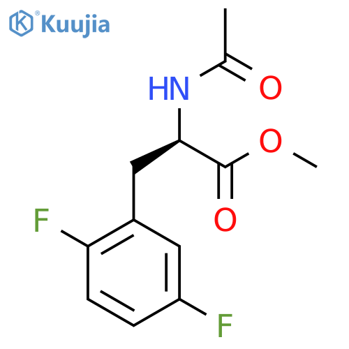Methyl N-acetyl-3-(2,5-difluorophenyl)-D-alaninate structure