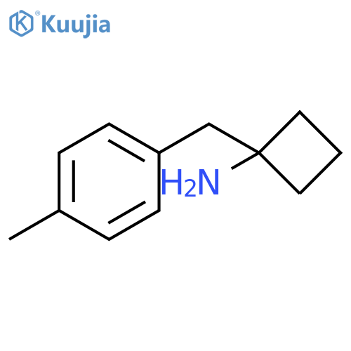 1-(p-tolylmethyl)cyclobutanamine structure