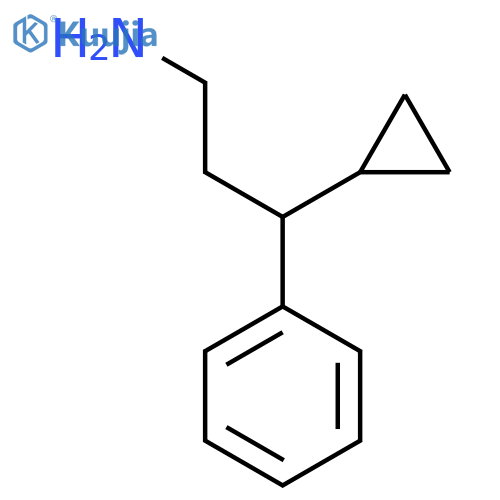 3-cyclopropyl-3-phenylpropan-1-amine structure