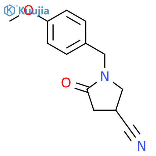 1-(4-Methoxybenzyl)-5-oxopyrrolidine-3-carbonitrile structure