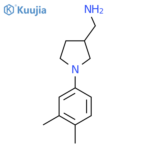 1-[1-(3,4-dimethylphenyl)pyrrolidin-3-yl]methanamine structure