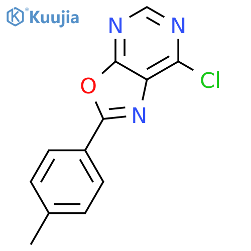 7-chloro-2-(4-methylphenyl)-1,3oxazolo5,4-dpyrimidine structure