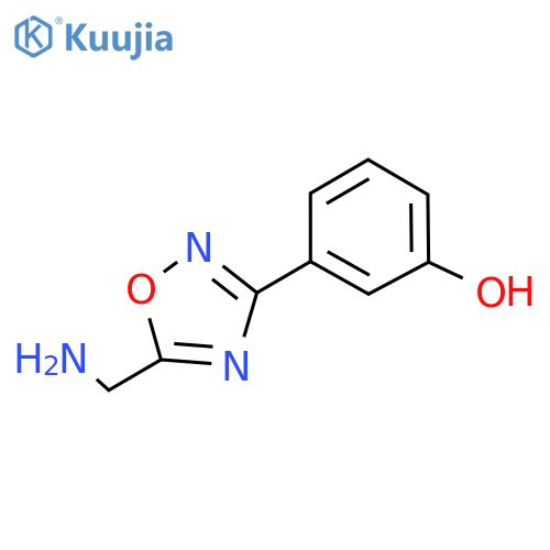 3-5-(aminomethyl)-1,2,4-oxadiazol-3-ylphenol structure