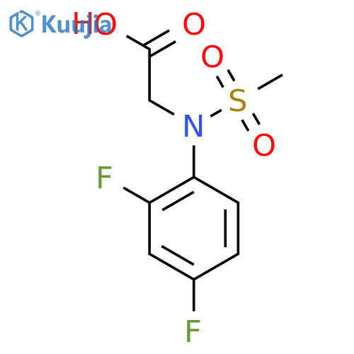 N-(2,4-Difluorophenyl)-N-(methylsulfonyl)glycine structure