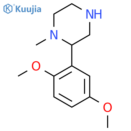 2-(2,5-dimethoxyphenyl)-1-methylpiperazine structure