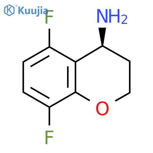 (4S)-5,8-difluoro-3,4-dihydro-2H-1-benzopyran-4-amine structure
