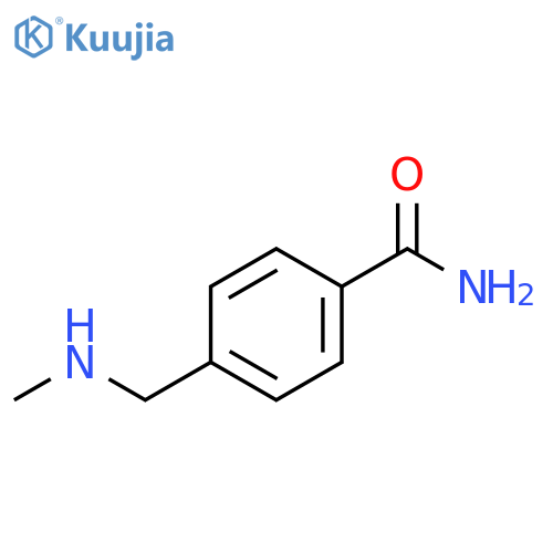 4-[(methylamino)methyl]benzamide structure