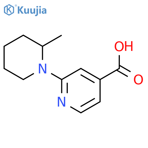 2-(2-Methylpiperidin-1-yl)pyridine-4-carboxylic Acid structure