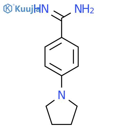4-(pyrrolidin-1-yl)benzene-1-carboximidamide structure