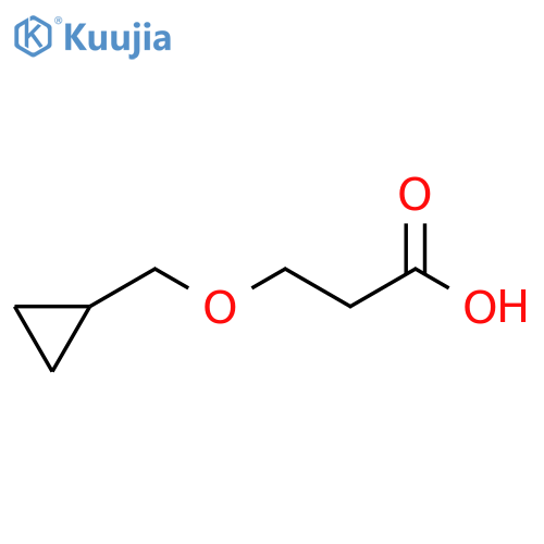 3-(cyclopropylmethoxy)propanoic acid structure