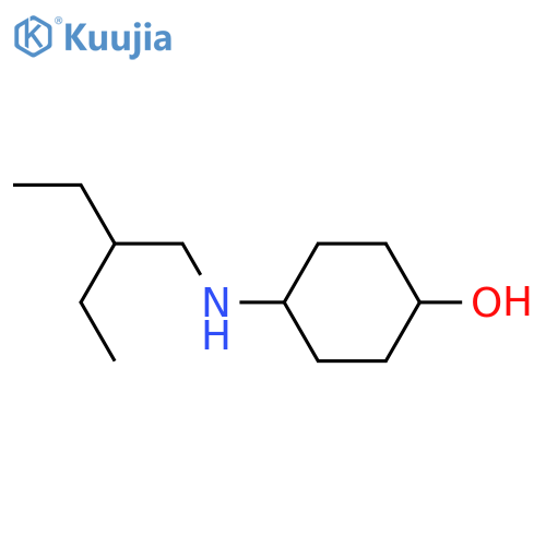 4-[(2-ethylbutyl)amino]cyclohexan-1-ol structure
