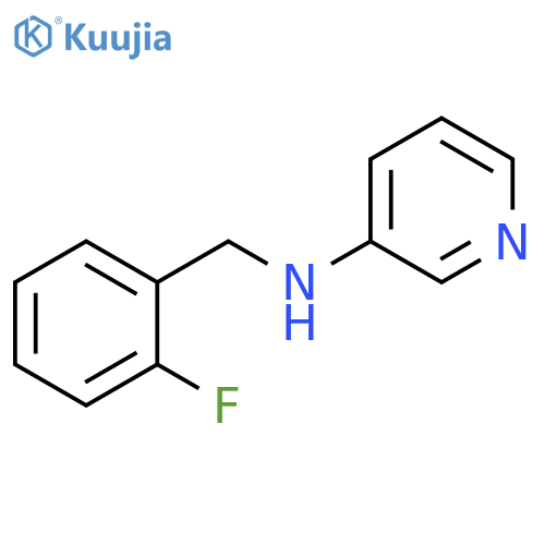 3-Pyridinamine, N-[(2-fluorophenyl)methyl]- structure