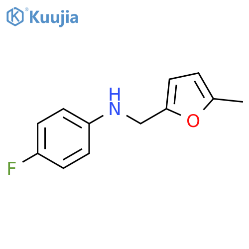4-Fluoro-N-(5-methylfuran-2-yl)methylaniline structure