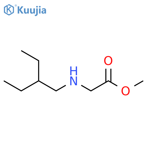 Glycine, N-(2-ethylbutyl)-, methyl ester structure