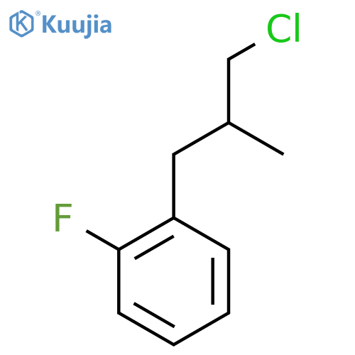 1-(3-Chloro-2-methylpropyl)-2-fluoro-benzene structure