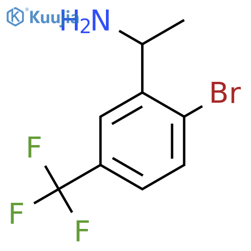 1-2-bromo-5-(trifluoromethyl)phenylethan-1-amine structure