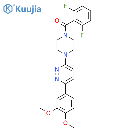 3-[4-(2,6-difluorobenzoyl)piperazin-1-yl]-6-(3,4-dimethoxyphenyl)pyridazine structure