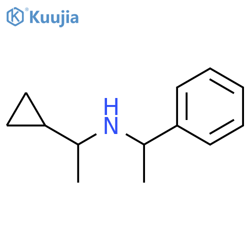 (1-cyclopropylethyl)(1-phenylethyl)amine structure